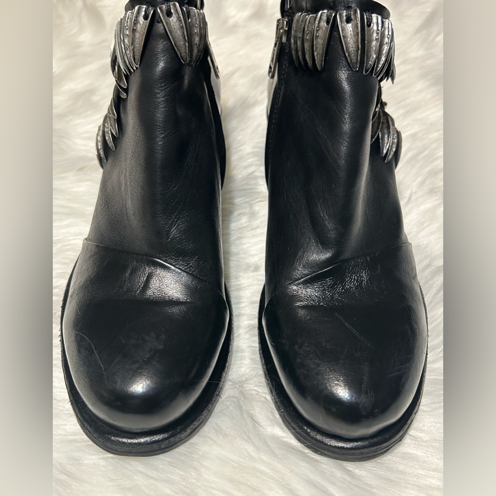 A.S. 98 On The Edge Iker Black and Silver Boots - Picture 9 of 11